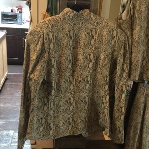 Blouse En Soie Dana Buchman Pour Femme - Taille 14 - Noire, Idéale Pour Soirée